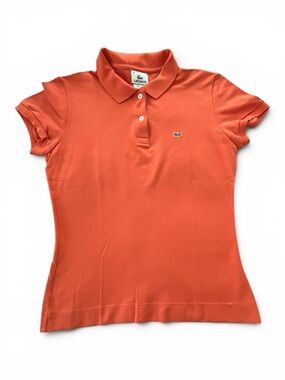 Lacoste Women's Orange Slim Fit Polo Golf Tennis
